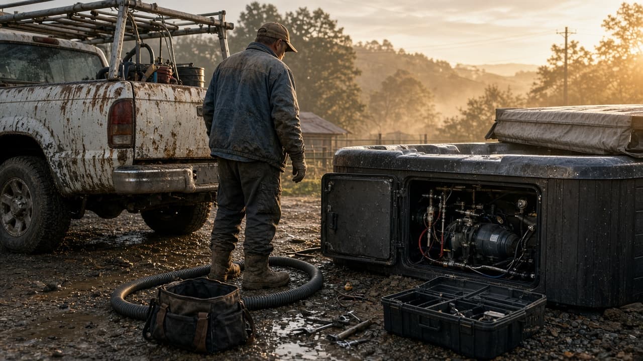 Hot Tub Service industry scene