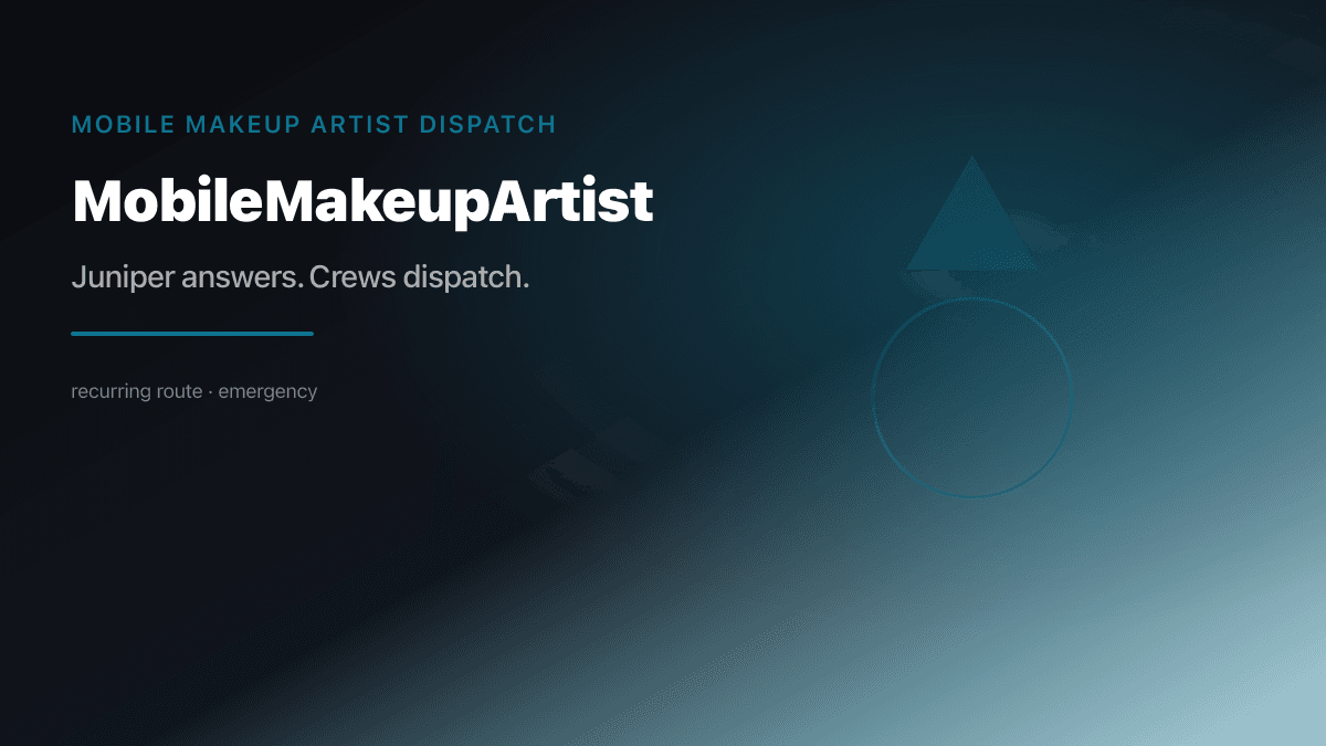 Mobile Makeup Artist industry scene