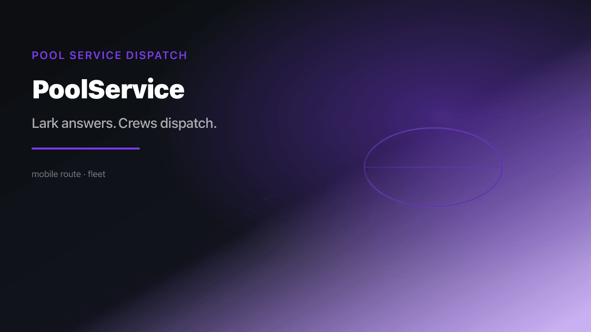 Pool Service industry scene